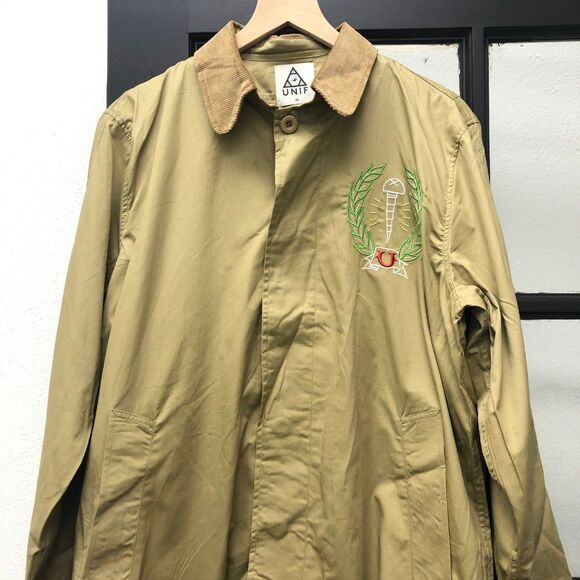 New UNIF World's Greatest Screw Up Trench Coat - M - Picture 4 of 9